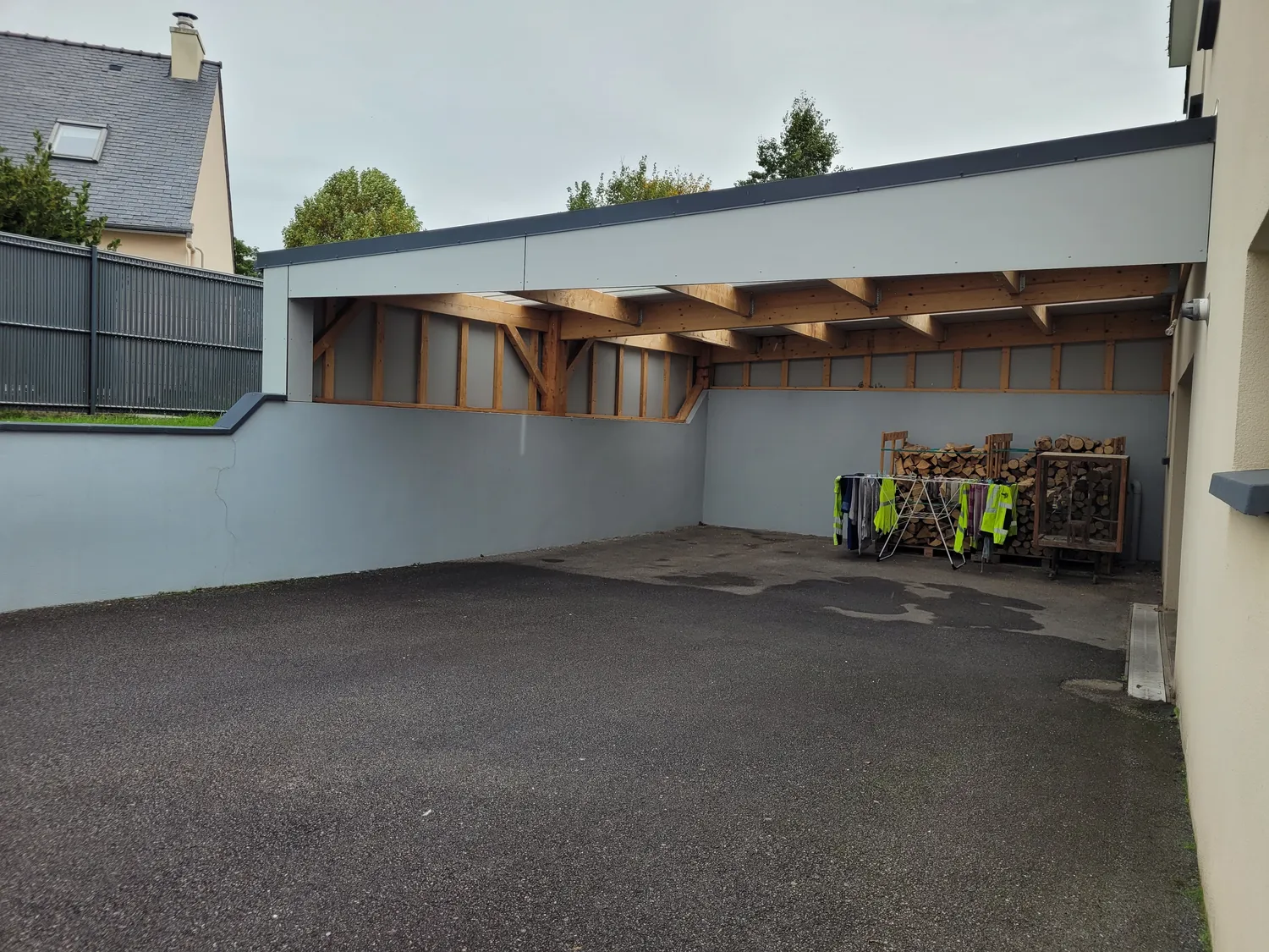 carport bois languidic