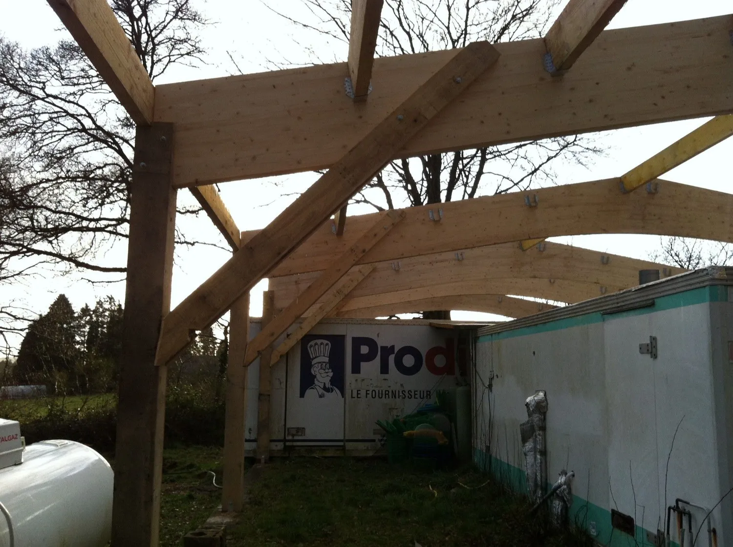 carport bois locmine