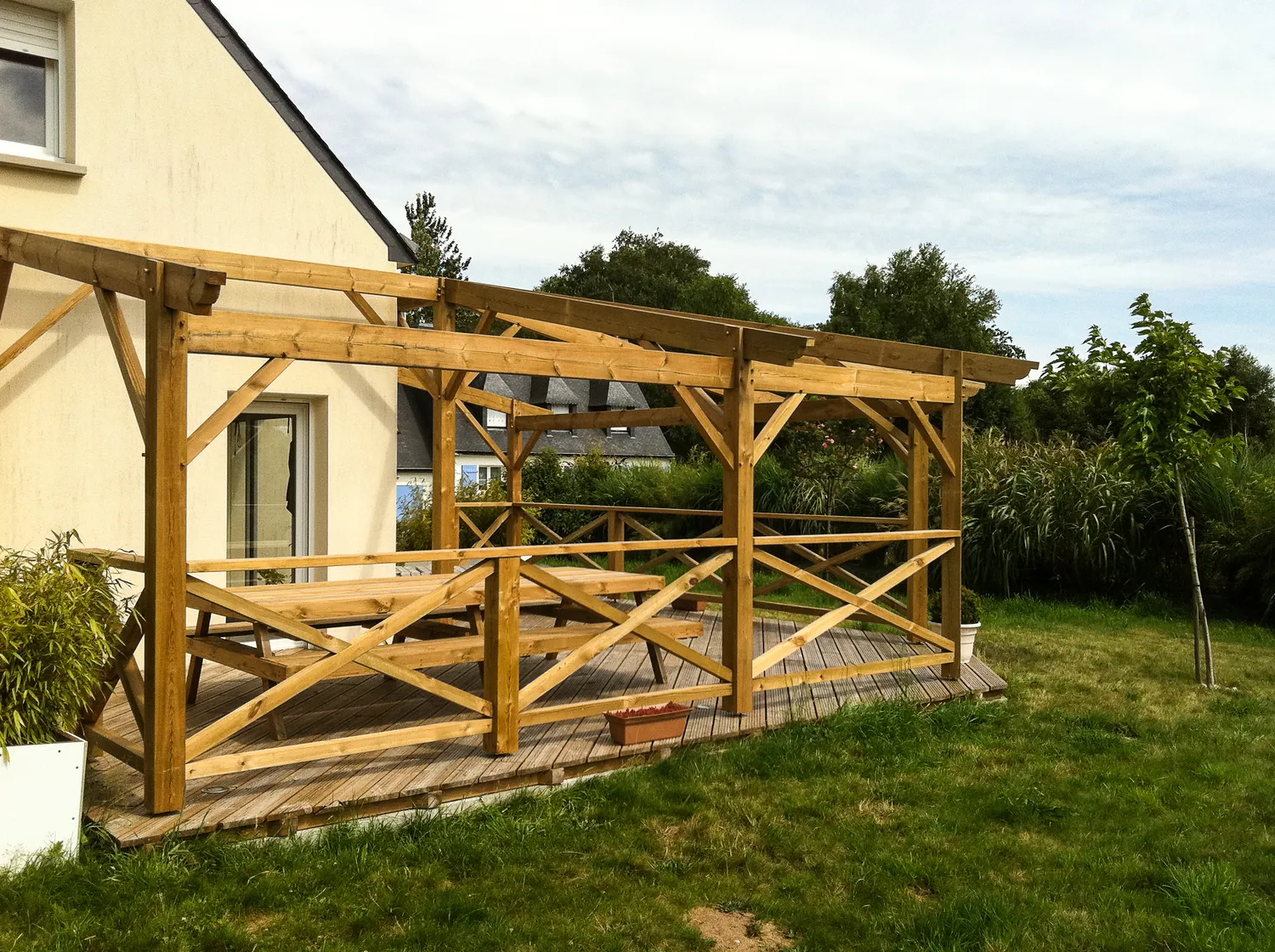 extension maison bois baud