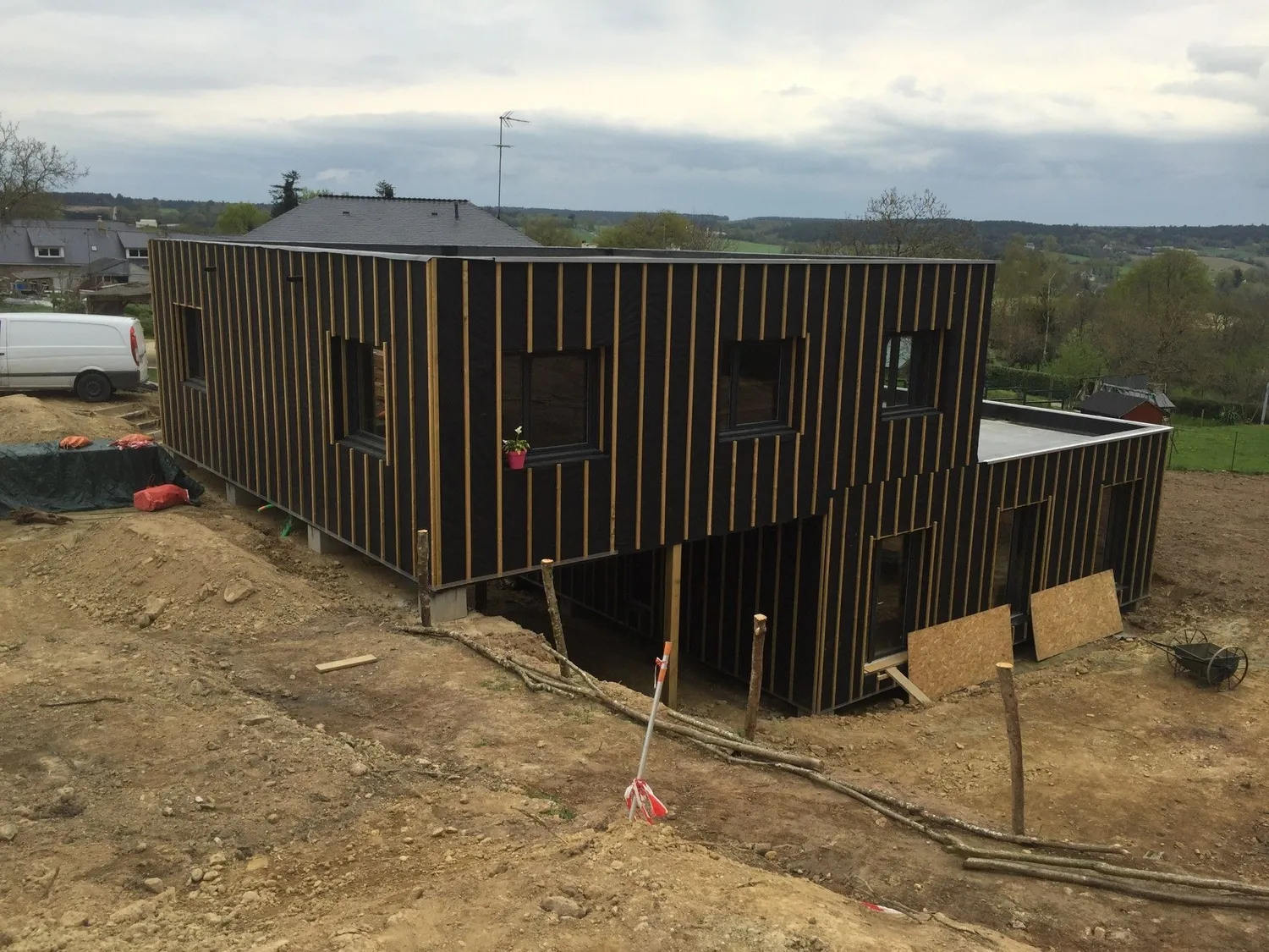 extension maison bois camors