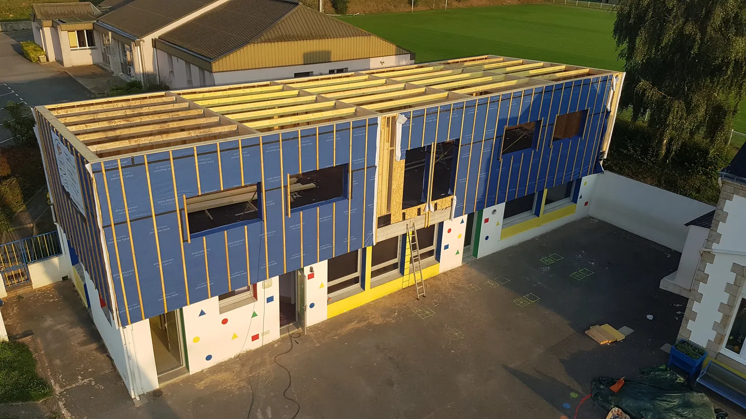 extension maison bois guenin