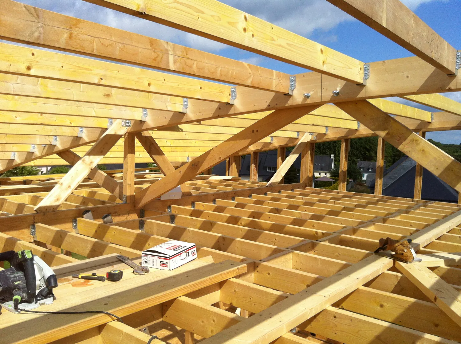 extension maison bois locmine