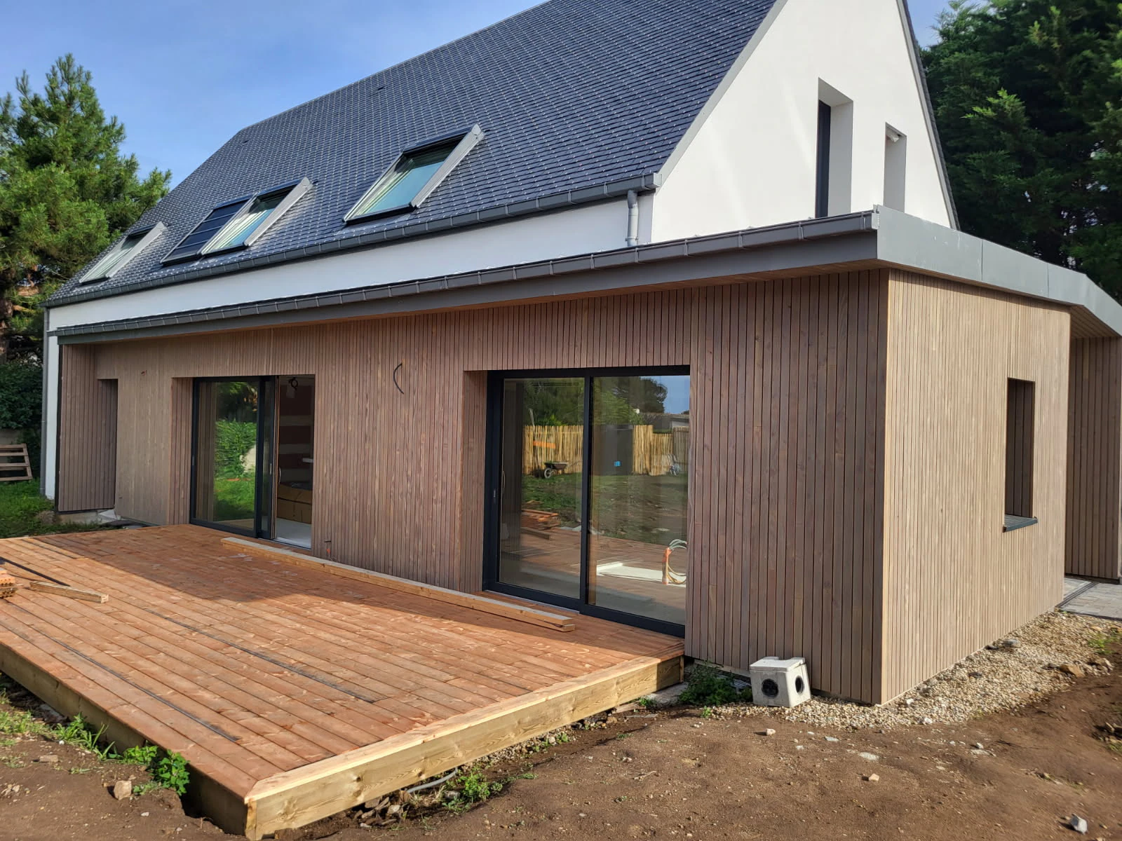extension maison bois locmine