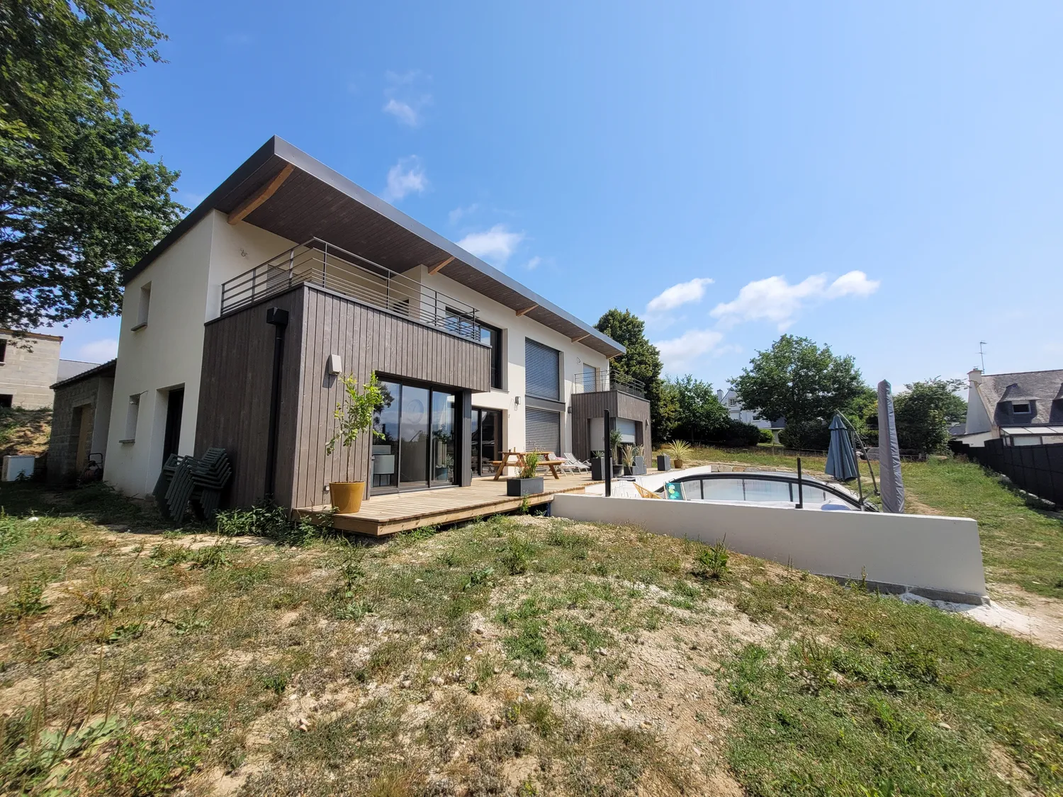 extension maison bois quistinic
