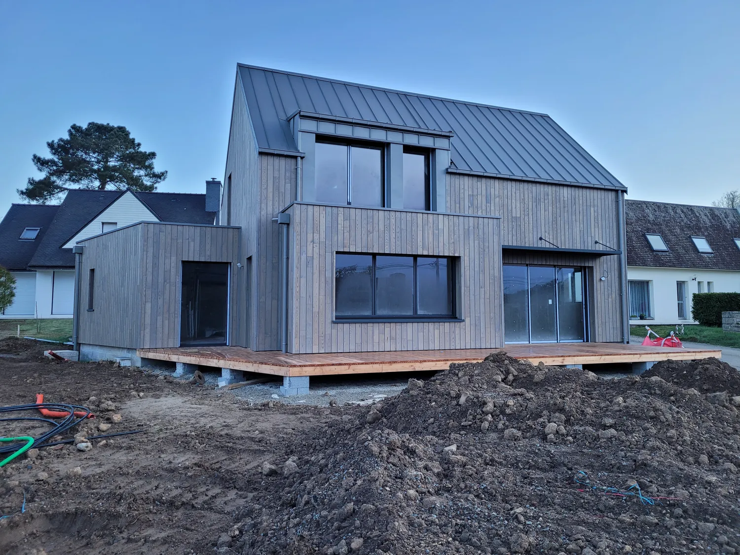 extension maison bois quistinic