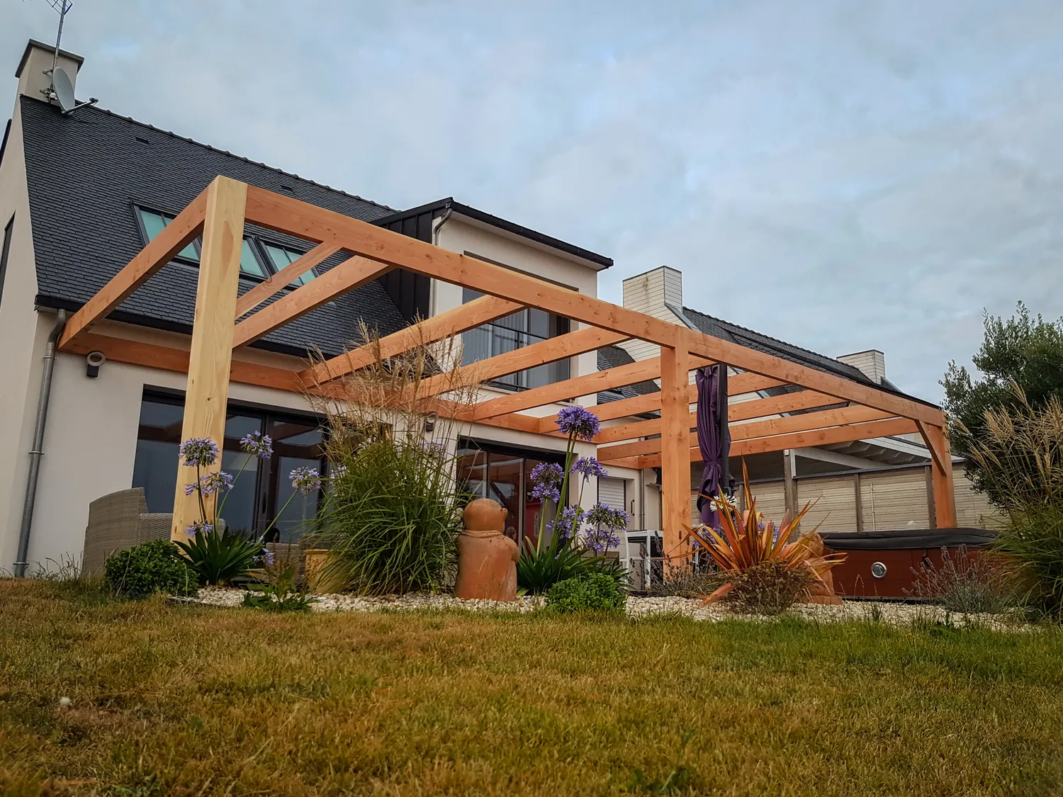 extension maison bois saint barthelemy